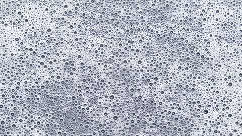 Closeup scene of detergent foam bubble on the surface of water Stock Footage 105009089