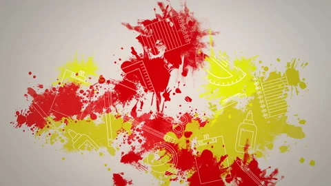 Closeup school elements on school board Vídeos de archivo 168794972