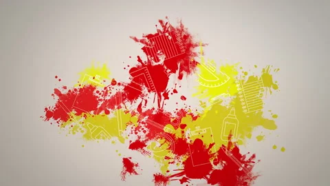 Closeup school elements on school board Stock Footage 169725750