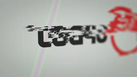 Closeup of a screen with Log4J logo and some glitches, 4k Stock Footage 167699117