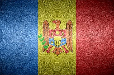Closeup screen moldova flag concept Stock Photos