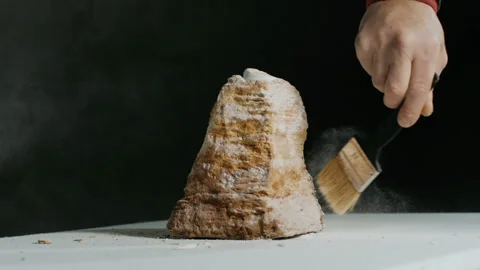 Closeup sculptor works with a special tool for carving stone figures. Cutting Stock-Footage 220184006