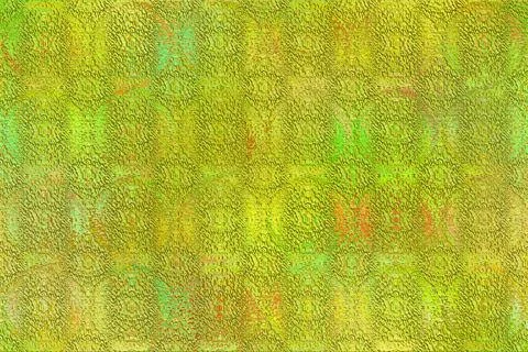 Closeup of seamless yellow scale pattern wallpaper Illustrazione stock