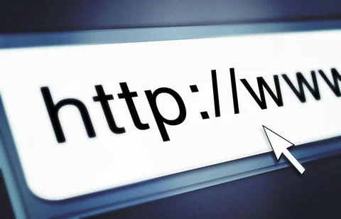Closeup of a search bar on a computer screen - ALL design on this image is cr Stockfoto's