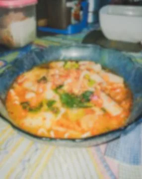 A closeup of seblak Stock Photos