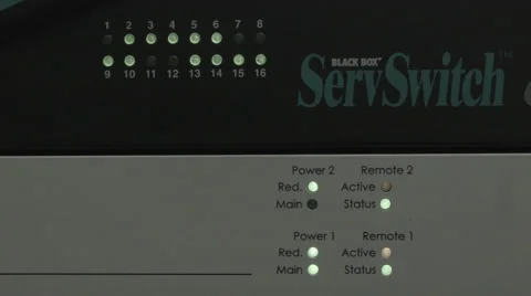 Closeup of server interface Video stock 57751290