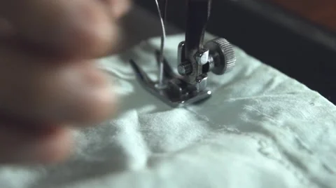 Closeup of sewing machine Video stock 60158653