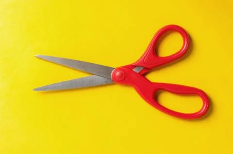 Closeup sharp scissors Stock Photos