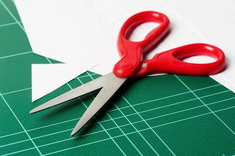 Closeup sharp scissors Stock Photos