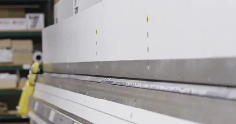 Closeup Sheet Metal Cutter Stock Footage 200845849