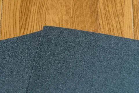 Closeup of sheets of sandpaper Stock Photos