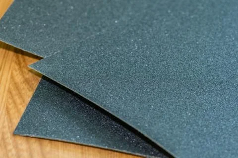 Closeup of sheets of sandpaper Stock Photos