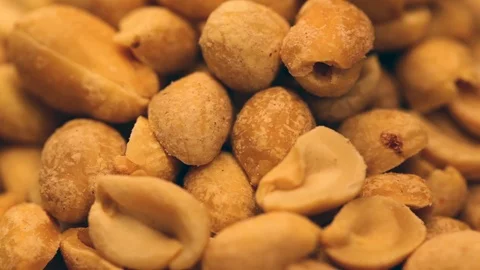 Closeup Of Shelled Peanuts Video stock 91513320