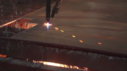 Closeup shoot of CNC machine with spark at slow motion 100fps Stock Footage 220408566