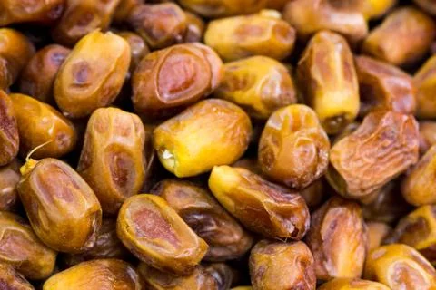 Closeup shoot of the dry dates 库存照片