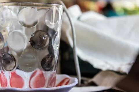 A closeup shoot to empty glass Stock Photos