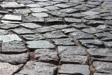 A closeup shoot to solid and birght colored cobblestone Stock Photos