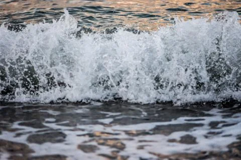 Closeup shoot of the wave Stock Photos