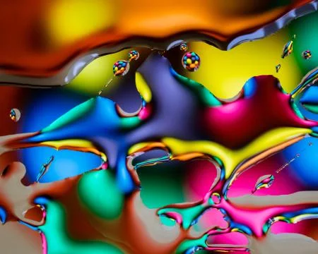 A closeup shot of the abstract picture of Easter Eggs, transmitted through cl Foto stock