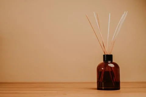 Closeup shot of aroma diffuser isolated on a beige background Foto stock