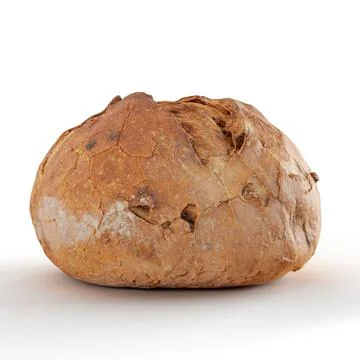 A closeup shot of a bread, 3d rendering Stock Illustration