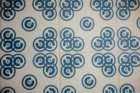 Closeup shot of ceramic tile pattern Stock Photos