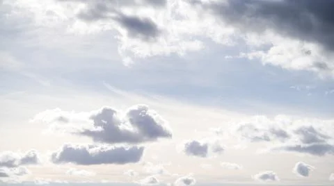 Closeup shot of a cloudy sky background Stock Photos