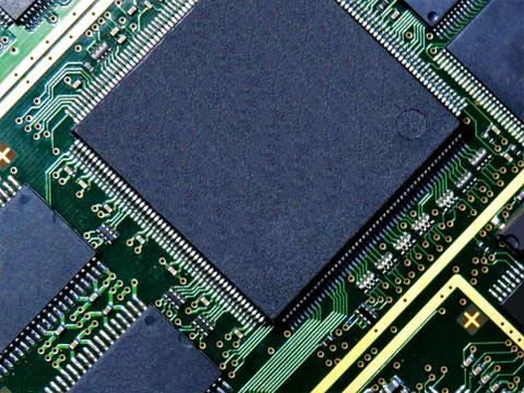 Closeup shot of computer memory chip 스톡 사진