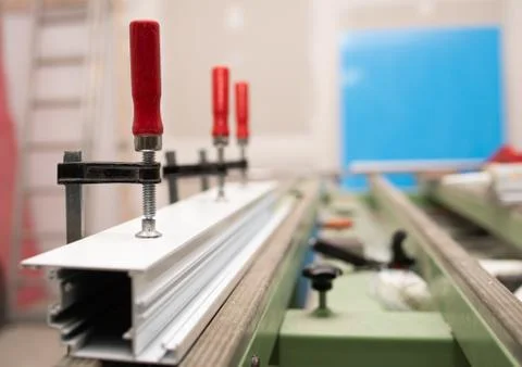 Closeup shot of an engineering machine - industrial concept Stock Photos