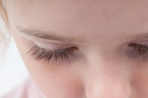 Closeup shot of eyelashes 写真素材
