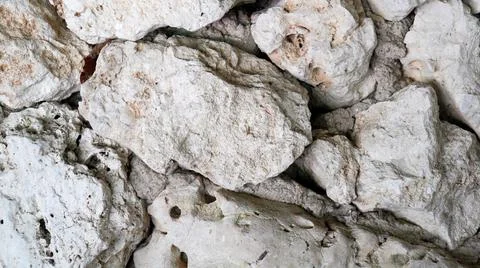 Closeup shot of gray bumpy stones - for backgrounds and textures Stock Photos