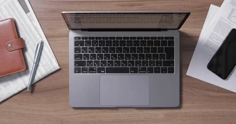 Closeup shot of hands working with laptop Stock Footage 138341093