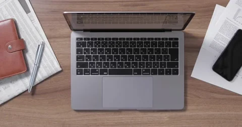 Closeup shot of hands working with laptop Stock Footage 138341102