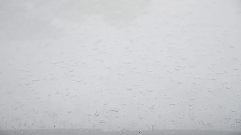 Closeup shot of heavy rain Stock Footage 76602204
