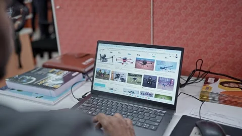 Closeup shot of an indian man working and researching about drone technolog.. 스톡 동영상 314204711