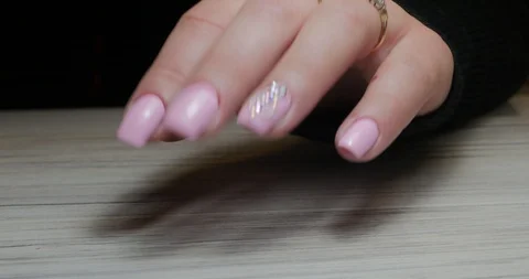 Closeup shot of manicured hands Stock Footage 93961939