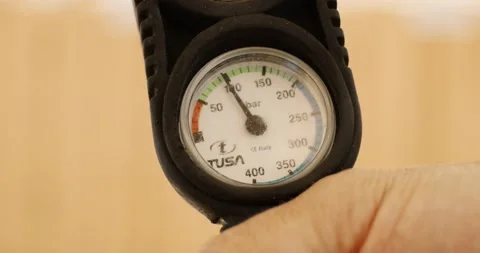 A closeup shot of a manometer. Video stock 209949999