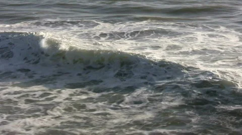 Closeup shot of ocean wave as it travels towards shore Stock Footage 359953