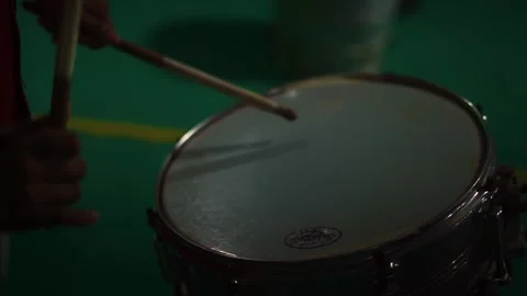Closeup shot of operating drums Stock Footage 256012346