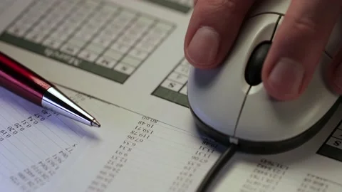 A closeup shot of a paperwork concept 库存影片 232469390