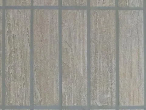 Closeup shot of rectangular brown floor panels with gray outlines 스톡 사진