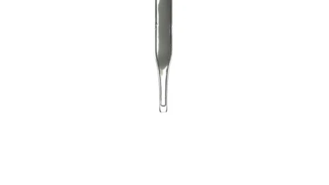 Closeup shot of scientist dripping liquid on white background. Stock Footage 339267904