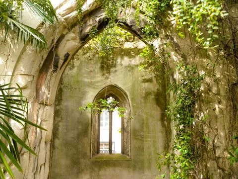 Closeup shot of a window inside the Val de Grasse church in Paris Foto stock