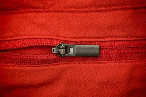 Closeup shot of a zipper Stock Photos