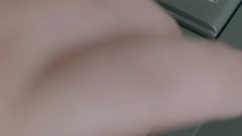 CloseUp Shots Capturing the Enter Key in Use on a Computer Keyboard Device Durin Stock Footage 307264106