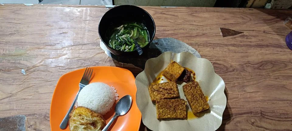 Closeup of simple menu for dinner Foto stock