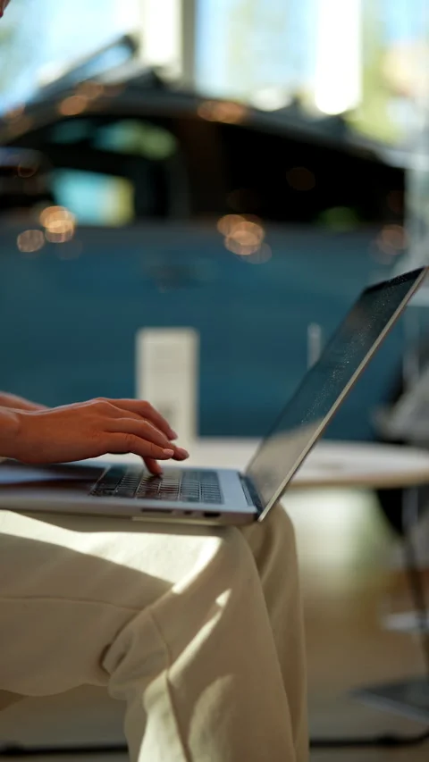 Closeup of skilled female developer creating applications and websites Stock Footage 284771935