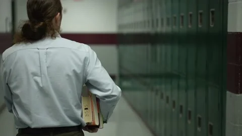 Closeup slow motion back view of tired m... | Stock Video | Pond5