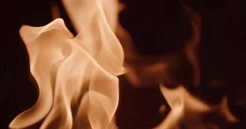 Closeup slow motion flames Stock Footage 102789893