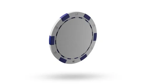 Closeup. Slow motion. Isolated. Loop video. Green screen. Levitation white poker Видео 191622033